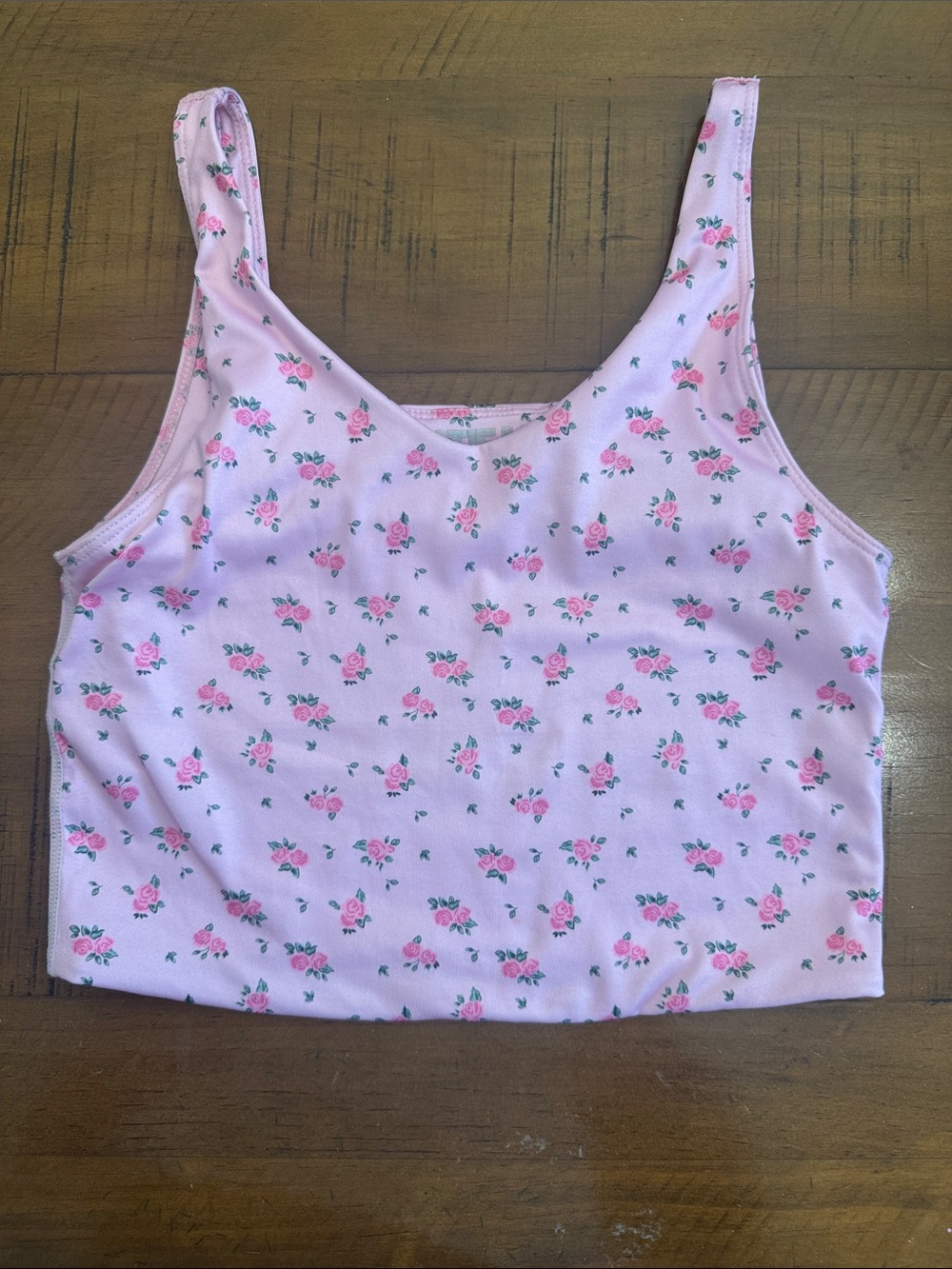 Katie J NYC Pink Floral Tank Top